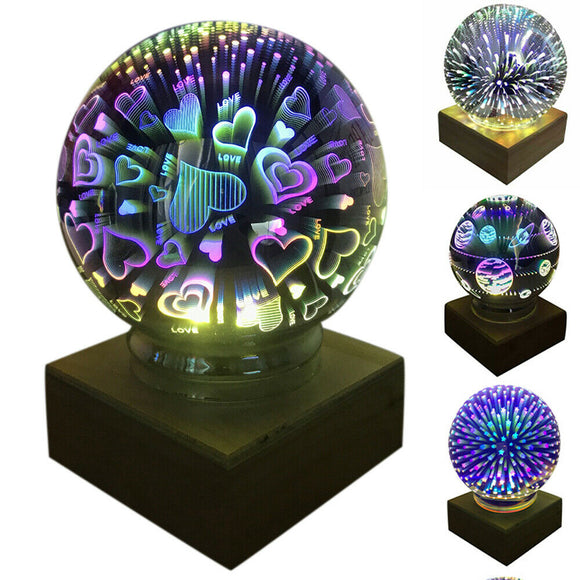  LED 3D Night Light Ball Lamp Gifts