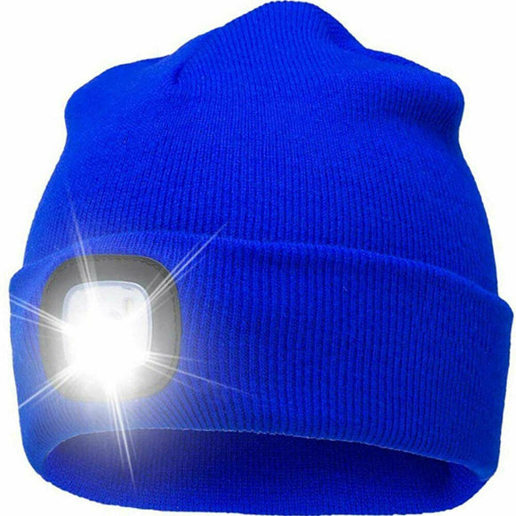 LED Rechargeable Beanie Hat 